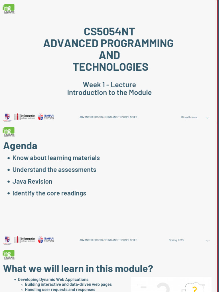 Week1Lecture 159290 | PDF | Java (Programming Language) | Software