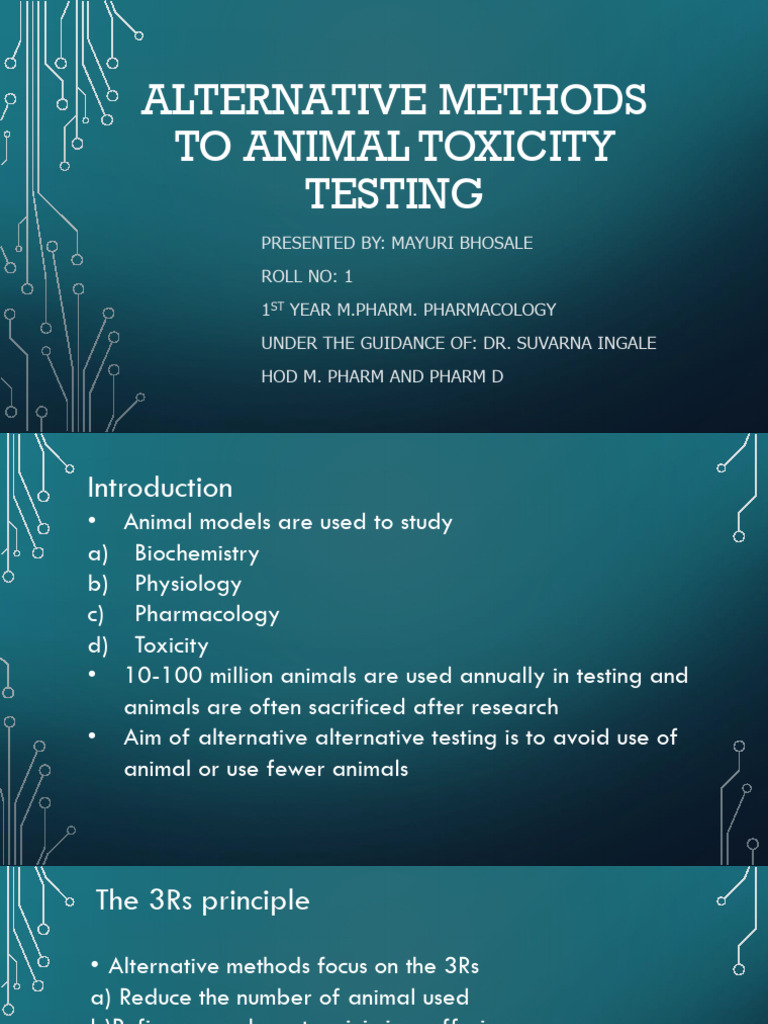 Alternative Toxicity Testing Methods | PDF | Quantitative Structure ...