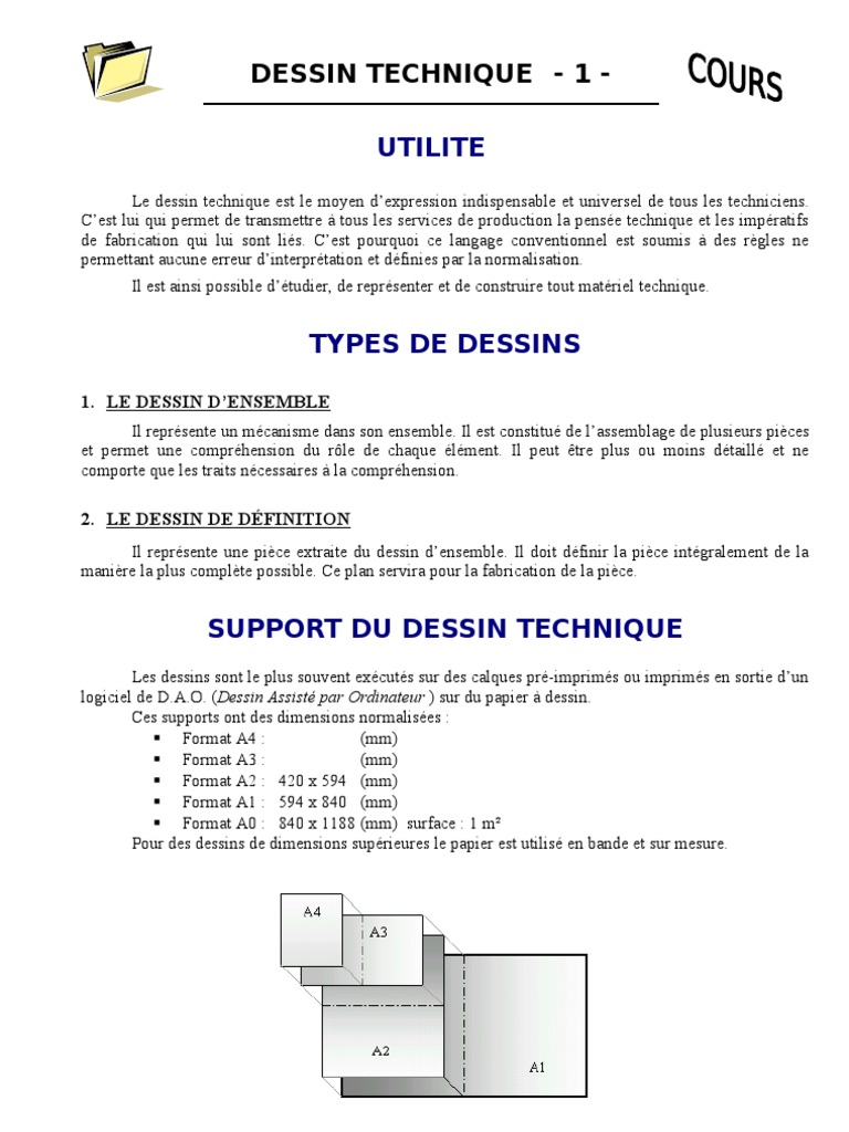 Cours de Dessin Technique Complet | PDF