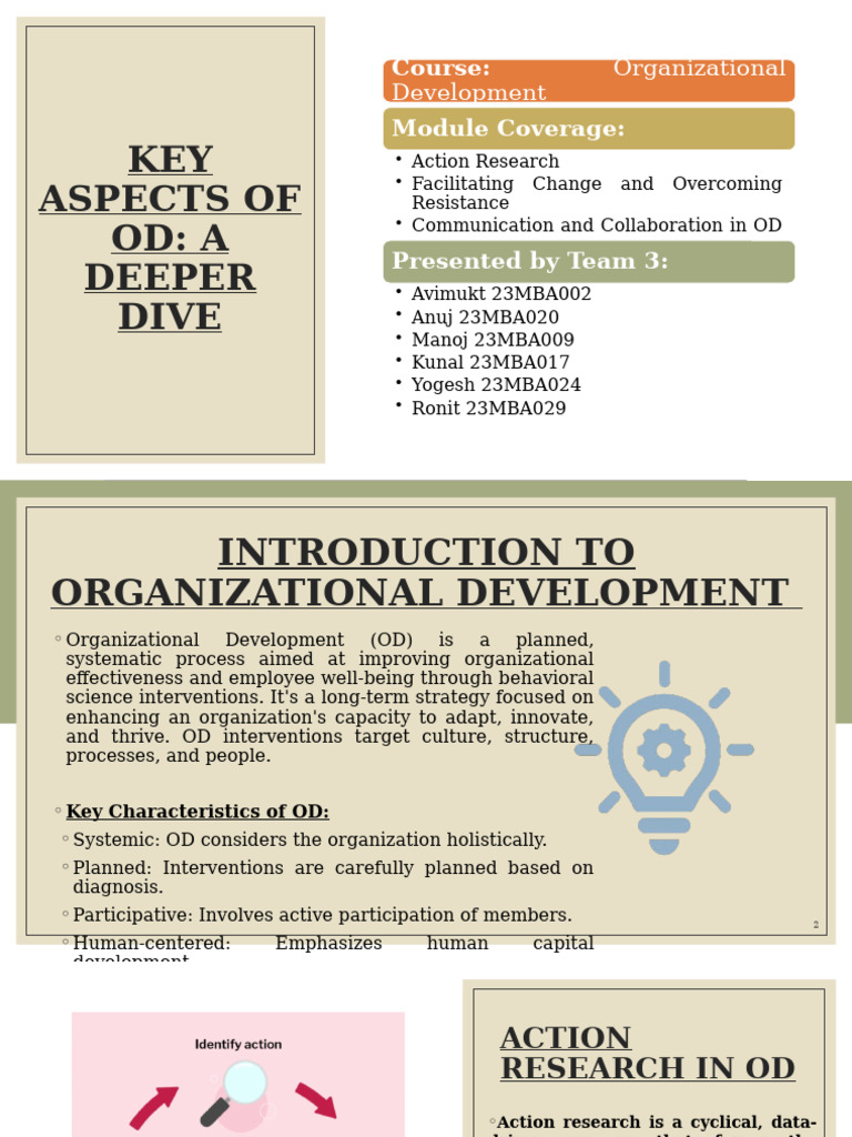 Key Aspects of Organizational Development | PDF | Change Management ...