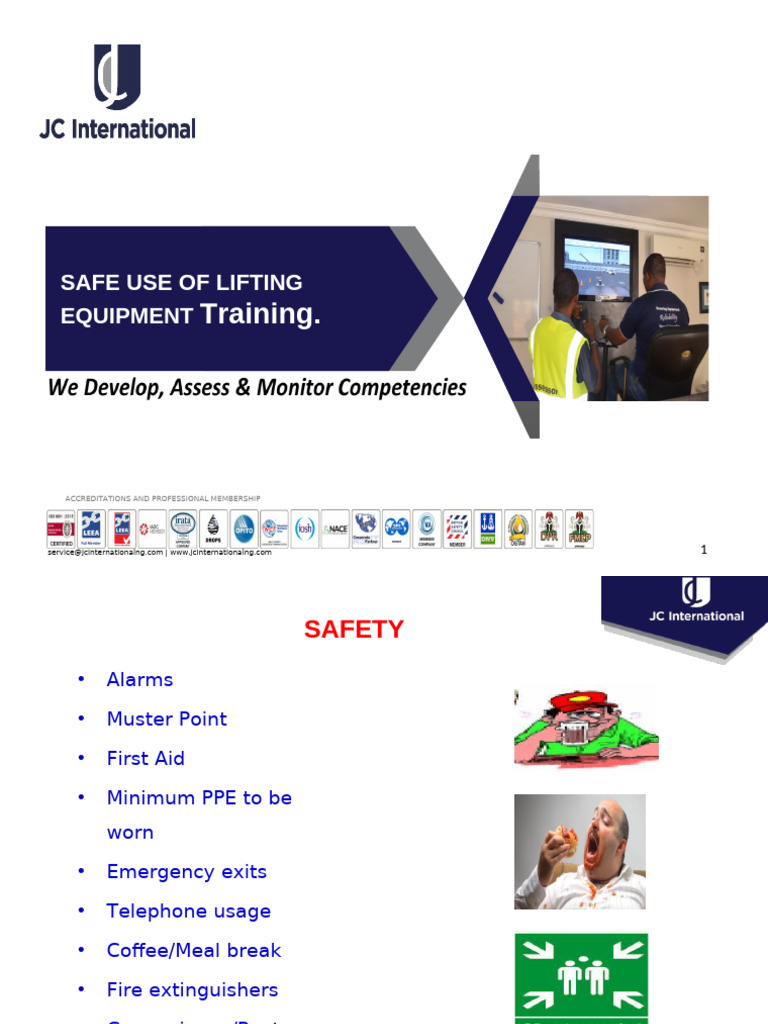 Safe Use of Lifting Equipment Training | PDF | Rope | Occupational ...