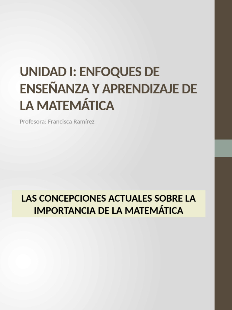 Enfoques de Enseñanza en Matemática | PDF | Aprendizaje ...