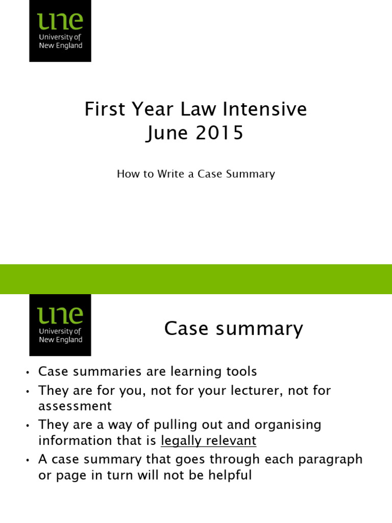 How to Write a Case Summary Guide | PDF | Obiter Dictum | Judgment (Law)