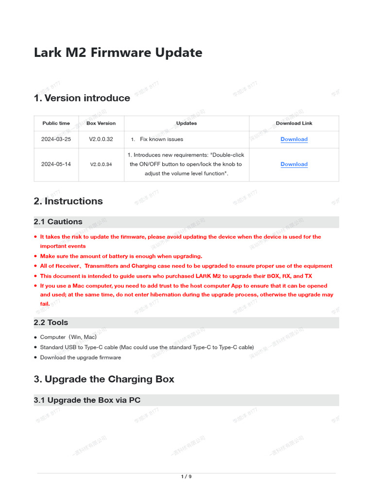 Lark M2 Firmware Upgrade Guide | PDF | Mobile App | Ios