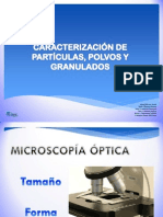 Carcaterizacion de Particulas