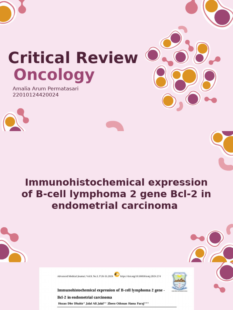 Bcl-2 Expression in Endometrial Carcinoma | PDF | Immunohistochemistry ...