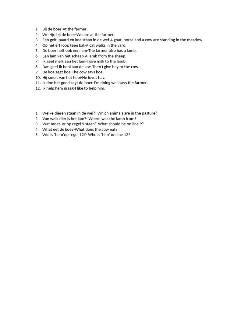 Dutch Practice | PDF
