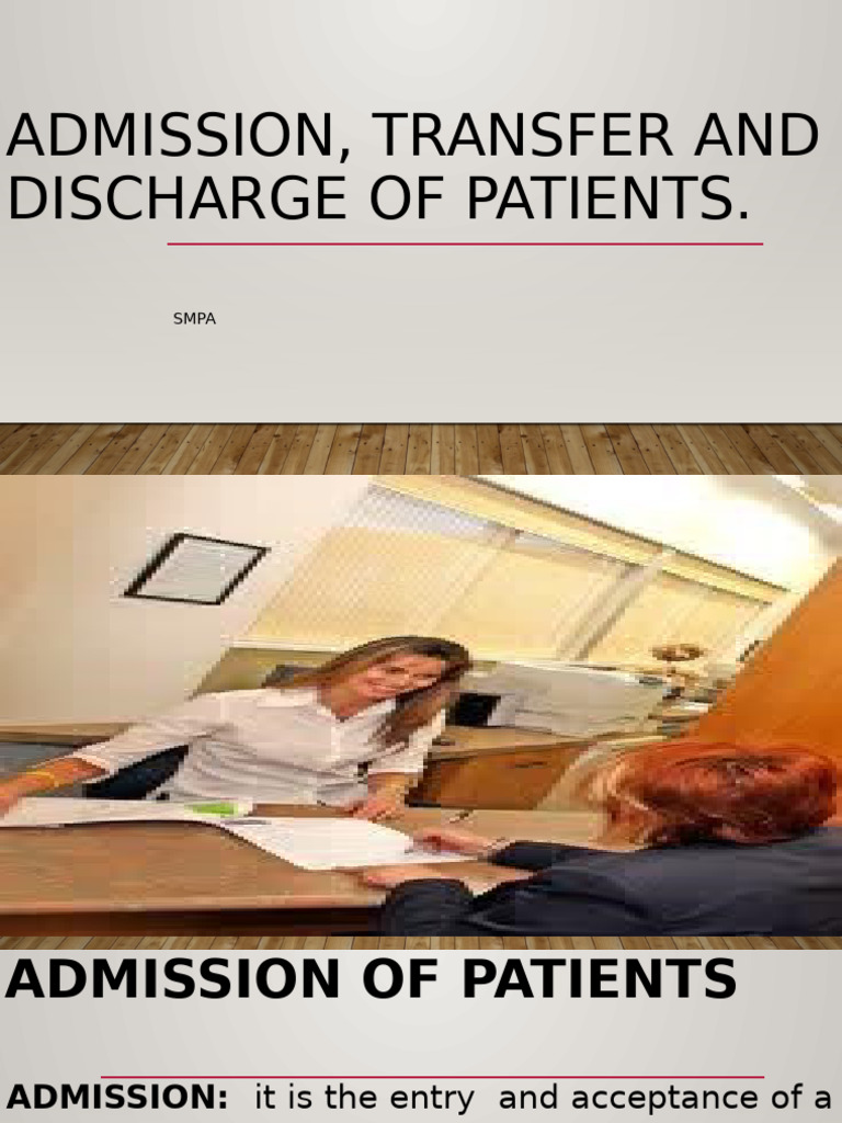Patient Admission, Transfer, and Discharge Procedures | PDF | Patient ...