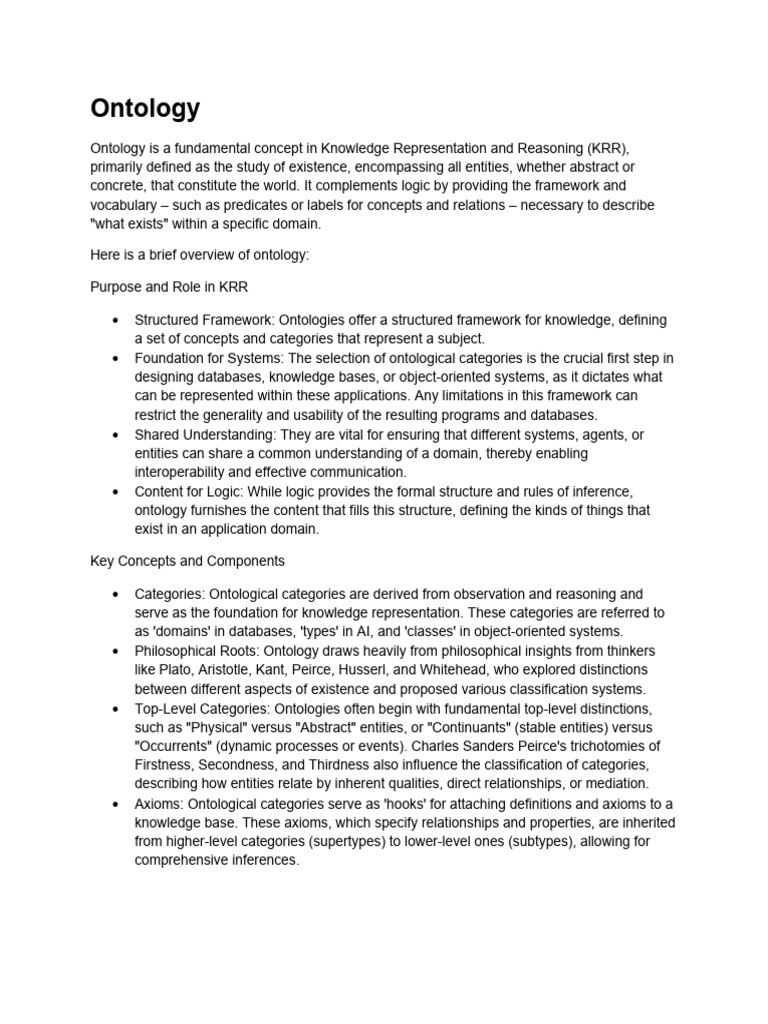 KRR CH 2 | PDF | Set (Mathematics) | Ontology