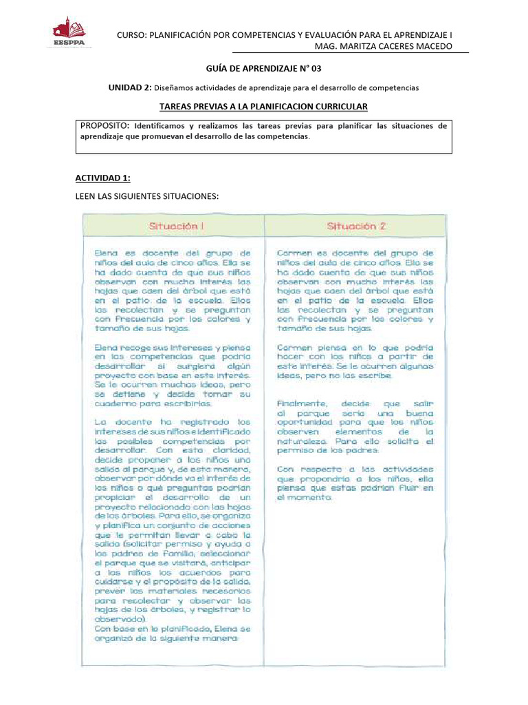 Guía de Aprendizaje N 3 Primaria | PDF | Evaluación | Aprendizaje