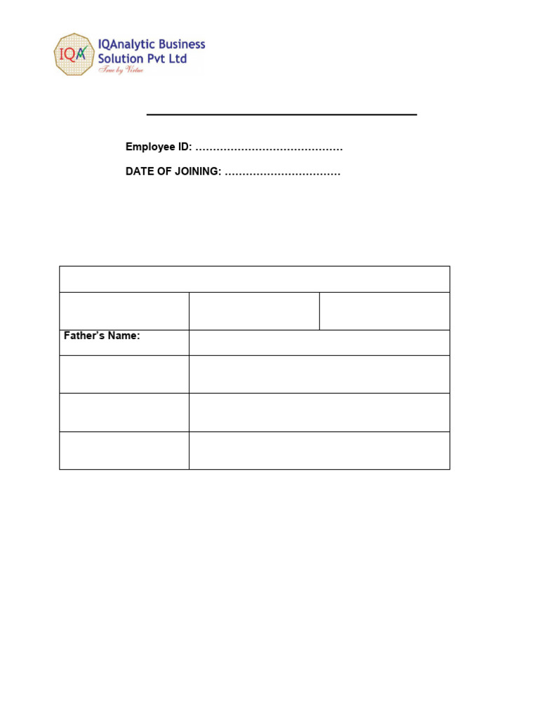 Evf025929626 Iqa Evf Form New | PDF | Employment