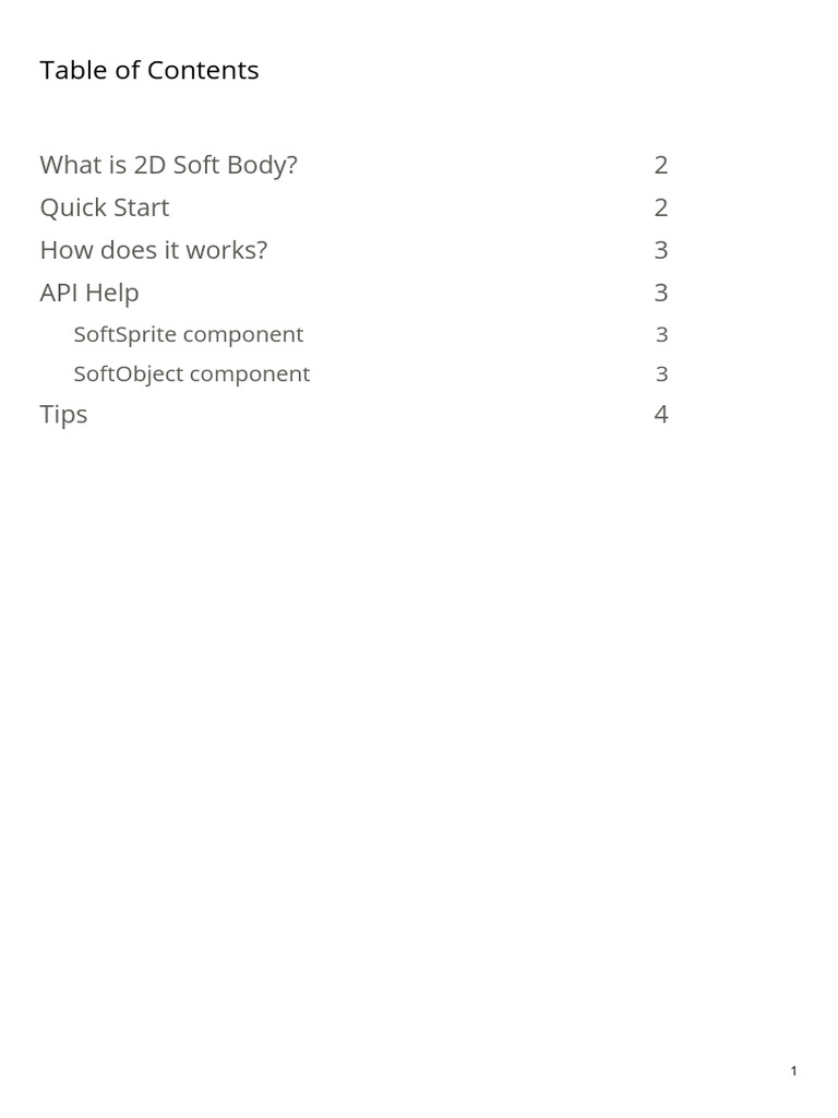 2D Soft Body Physics for Unity | PDF | Shape