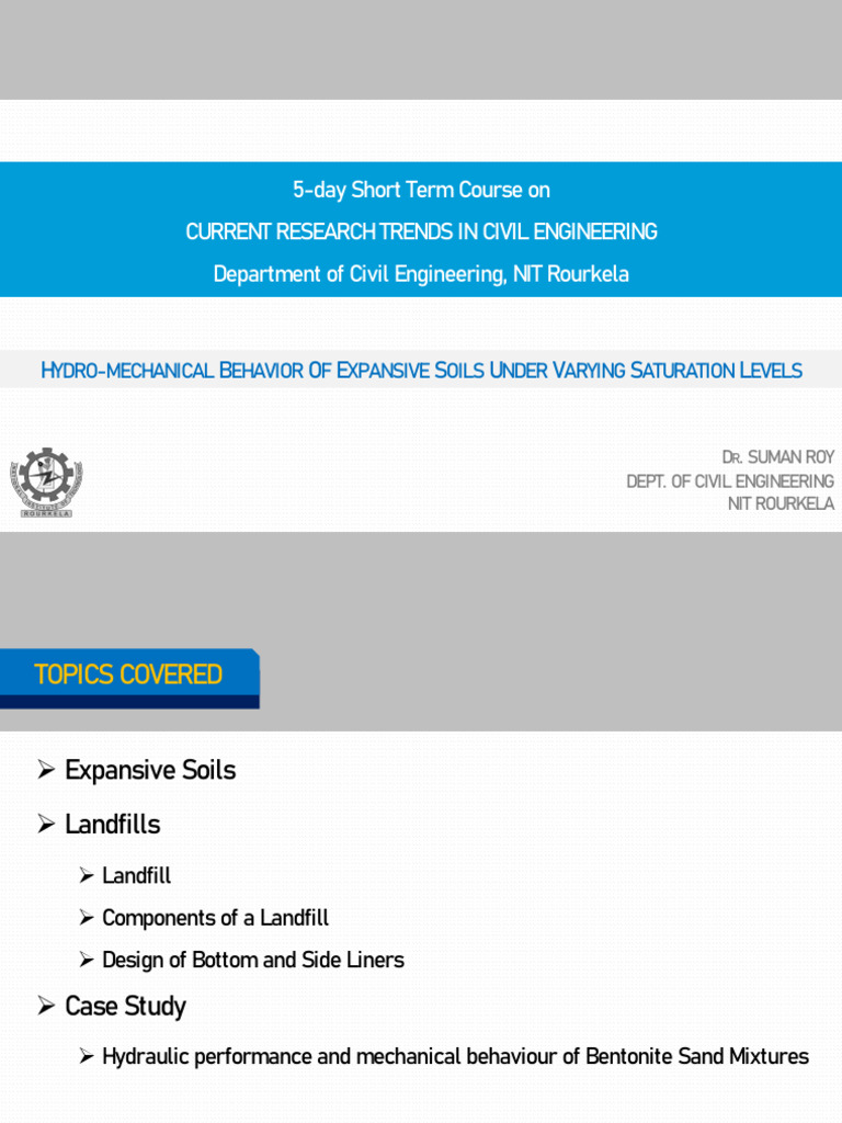 Hydro-Mechanical Behavior of Soils | PDF | Landfill | Waste