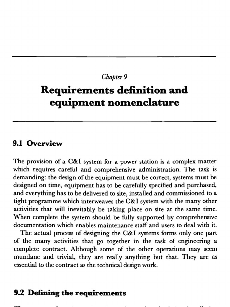 Requirements Definition and Equipment Nomenclature PDF