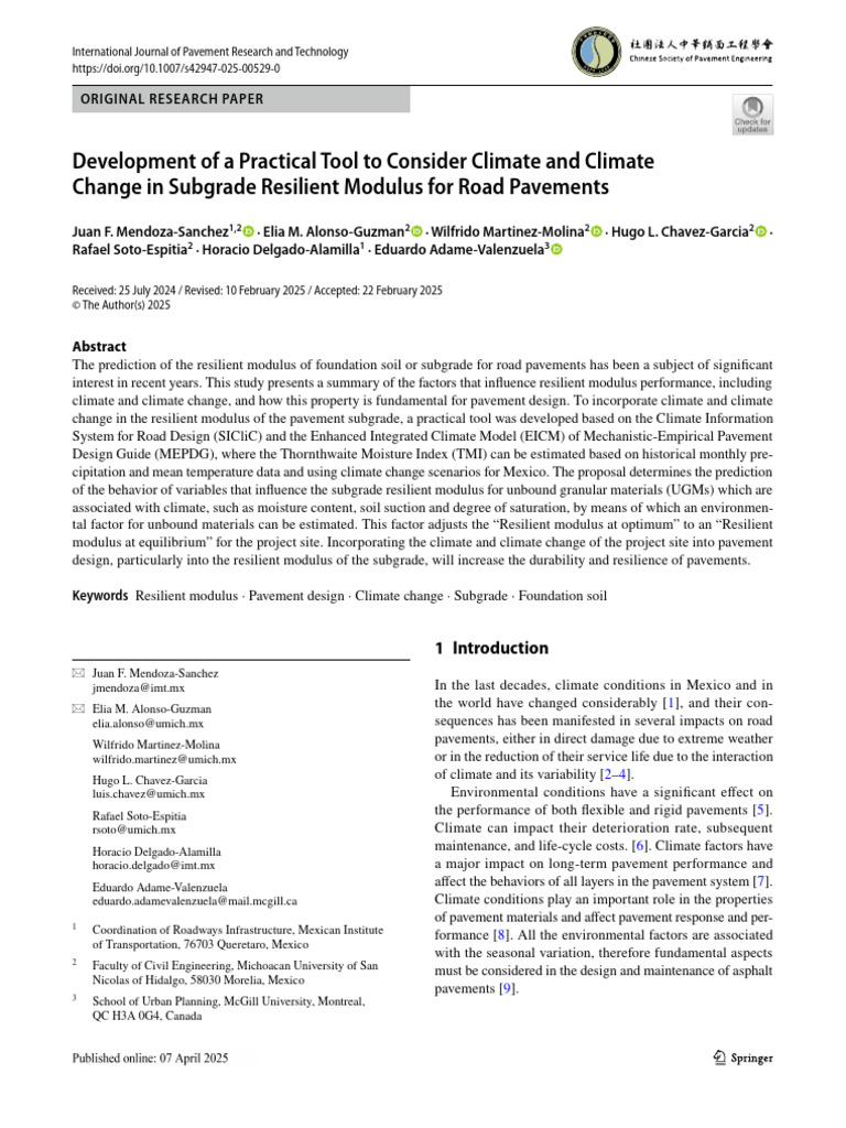 Climate-Responsive Tool for Pavement Design | PDF | Young's Modulus ...