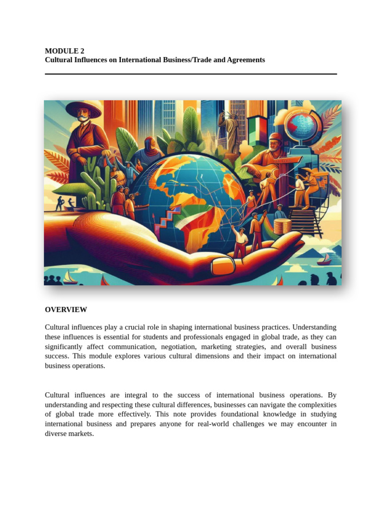 MODULE 2 - Internationa Business and Trade | PDF | Communication ...