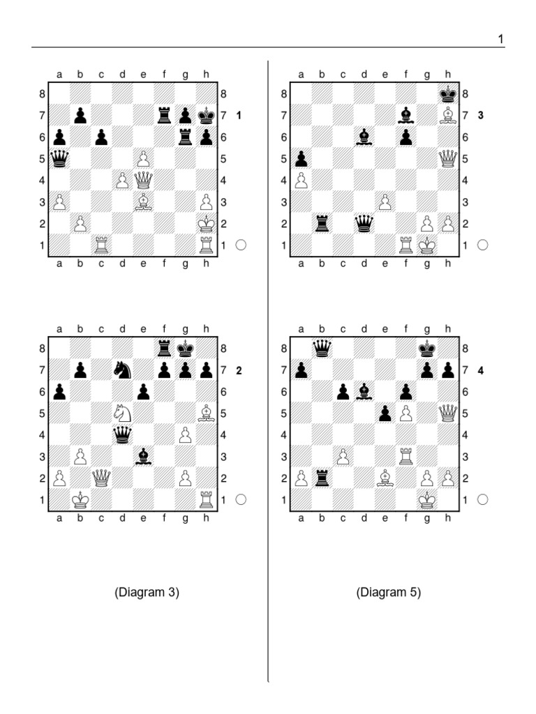 Checkmate Patterns in Chess Diagrams | PDF