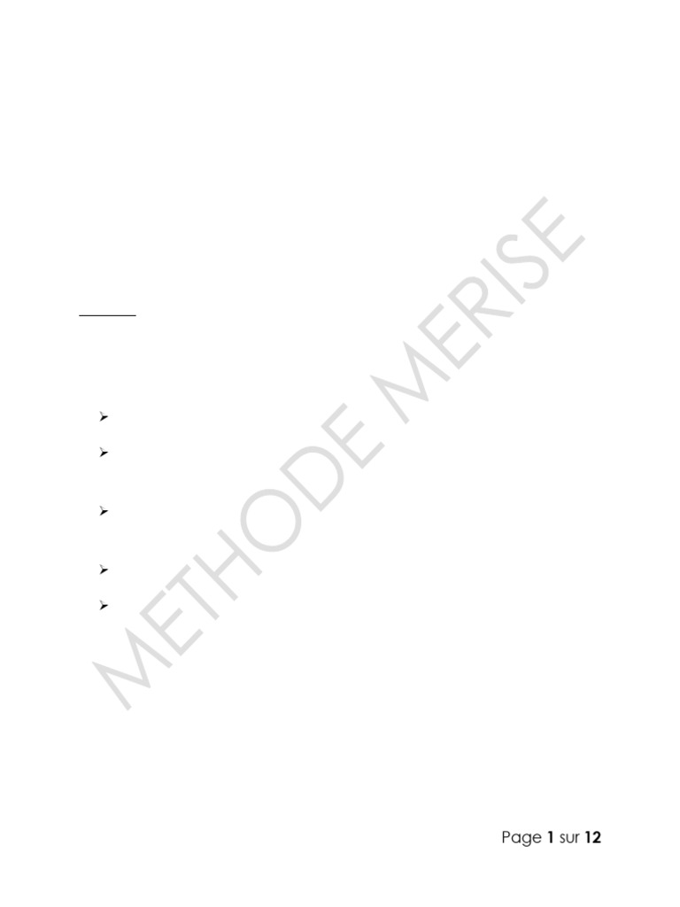 Chapitre 8 Les Extensions Merise 2 | PDF | Allaitement