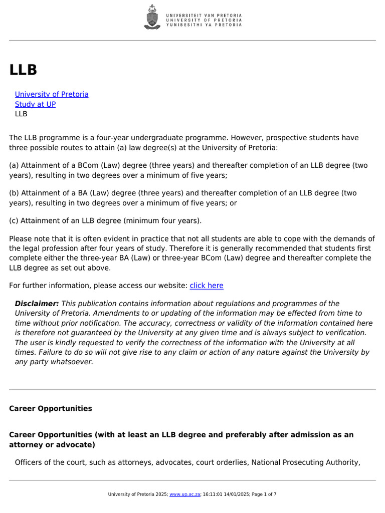 UP LLB Admission Requirements 2025 | PDF | University And College ...