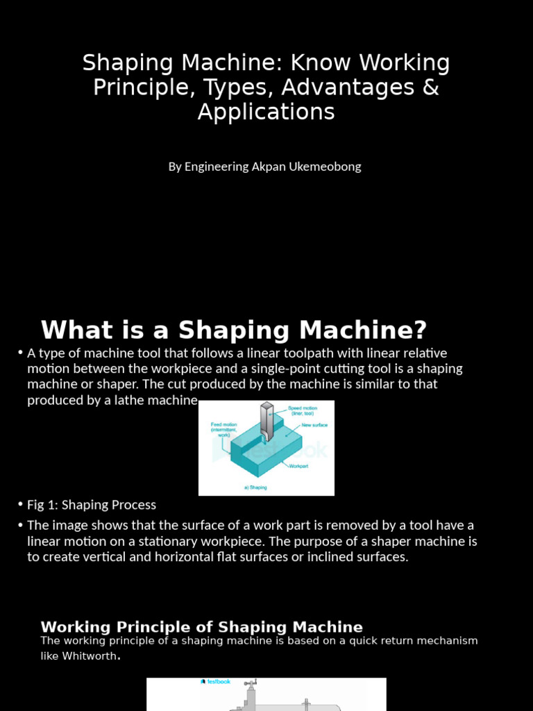 Shaping Machine: Principles and Types | PDF | Metalworking | Mechanical ...