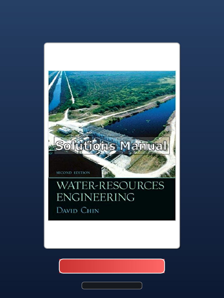 Complete Bundle Water Resources Engineering 2nd Edition Chin | PDF ...