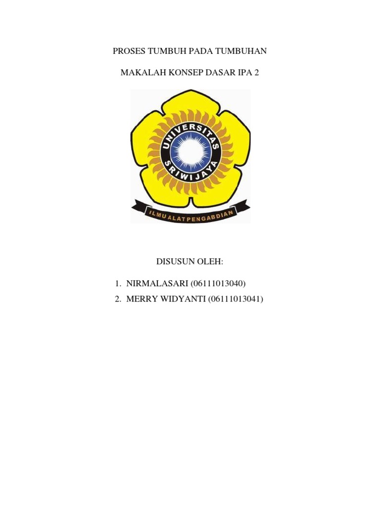 MAKALAH Proses Tumbuh Pada Tumbuhan MAKALAH Proses Tumbuh Pada Tumbuhan