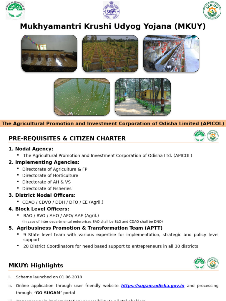 MKUY Scheme Overview and Guidelines | PDF | Agriculture | Aquaculture