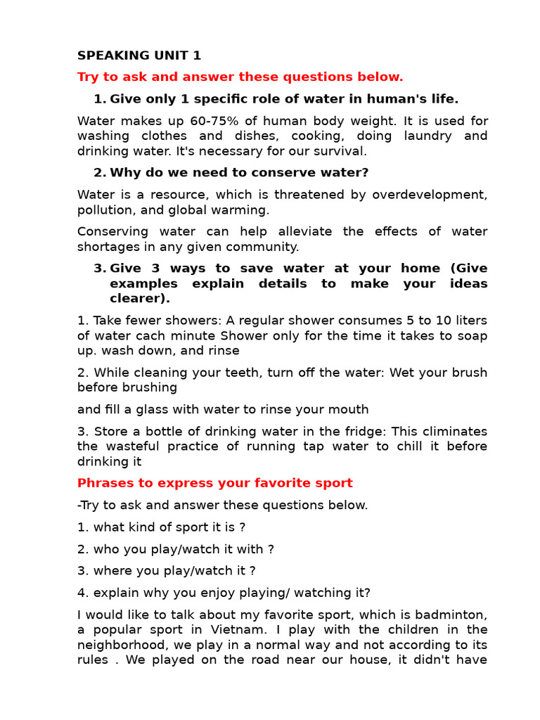 Importance of Water Conservation | PDF | Water