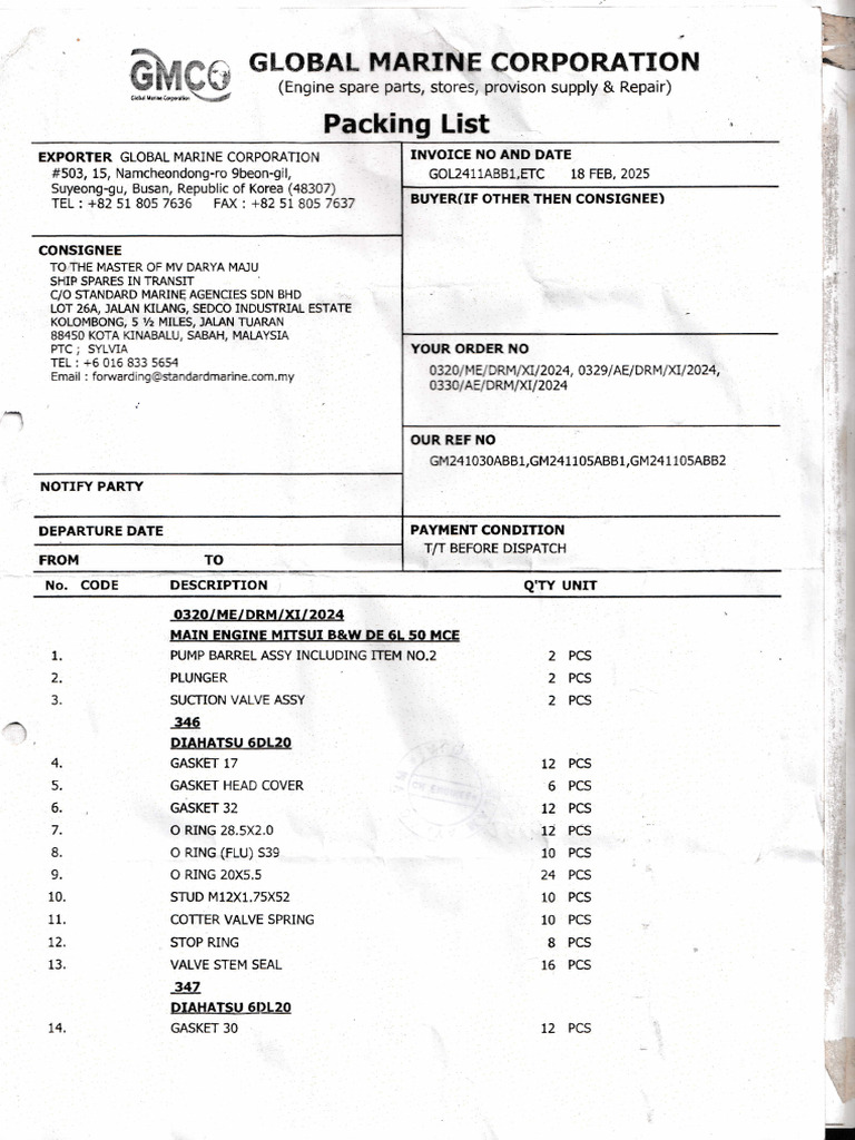 Tanda Terima Barang 26-06-25 | PDF | Gas Technologies | Rotating Machines
