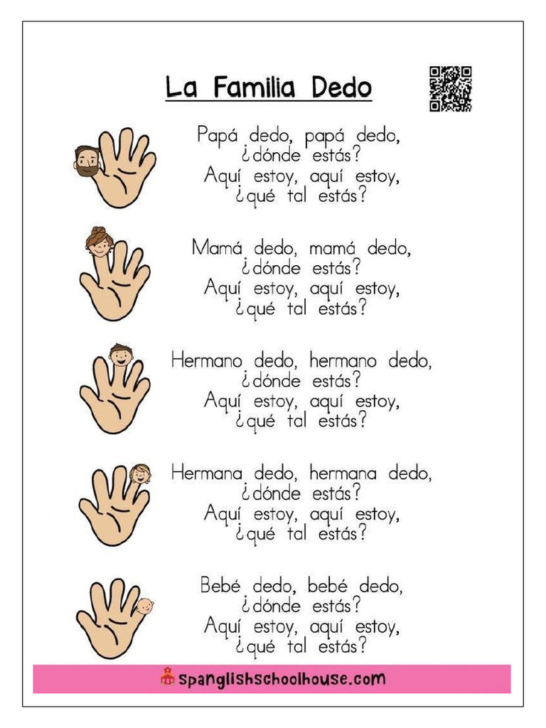 Mis Dos Dedos Caminan: Poema Infantil | PDF