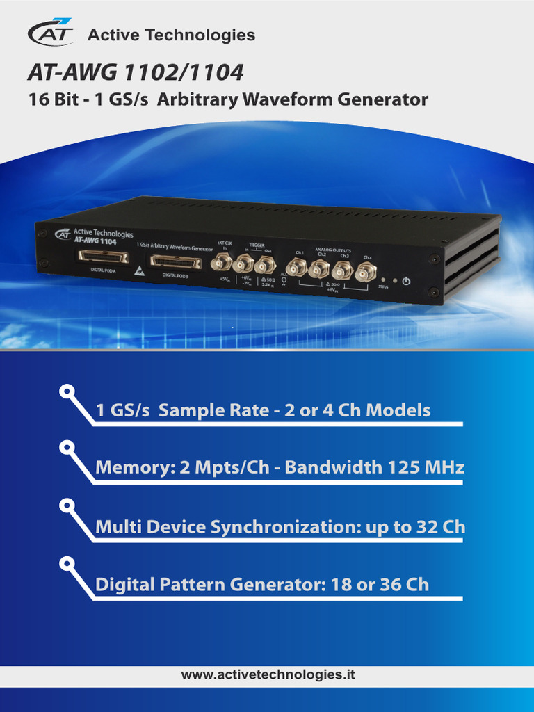 16-Bit Arbitrary Waveform Generator | PDF | Modulation | Computing