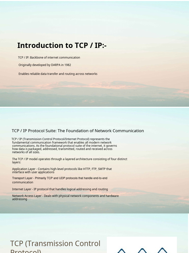 Understanding TCP/IP Protocol Suite | PDF | Internet Protocol Suite ...