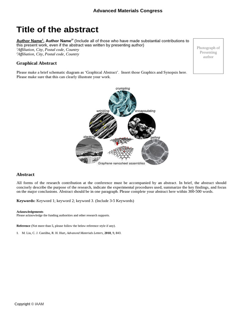 Graphical Abstract Guidelines for Authors | PDF