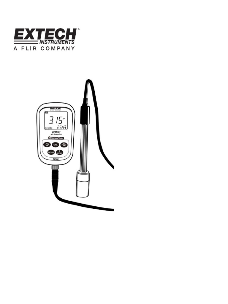 Extech pH300 Calibration Guide | PDF | Calibration | Ph