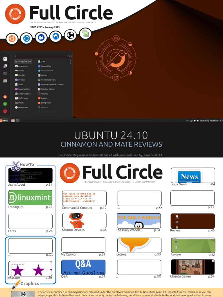 Full Circle Magazine Issue 213 | PDF | Linux | Software