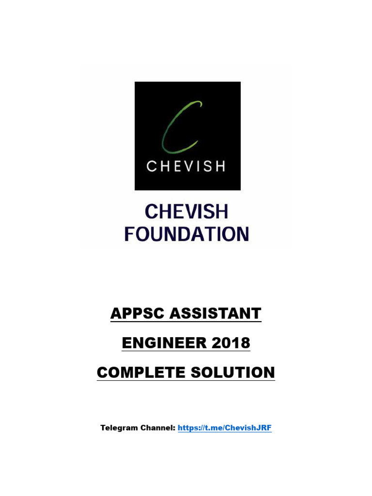 APPSC Assistant Engineer 2018 Solutions | PDF | Noise | Life Cycle ...