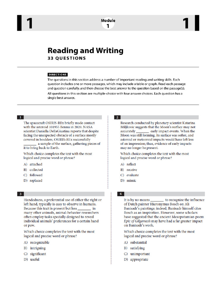 Digital SAT Practice Test 2 | PDF