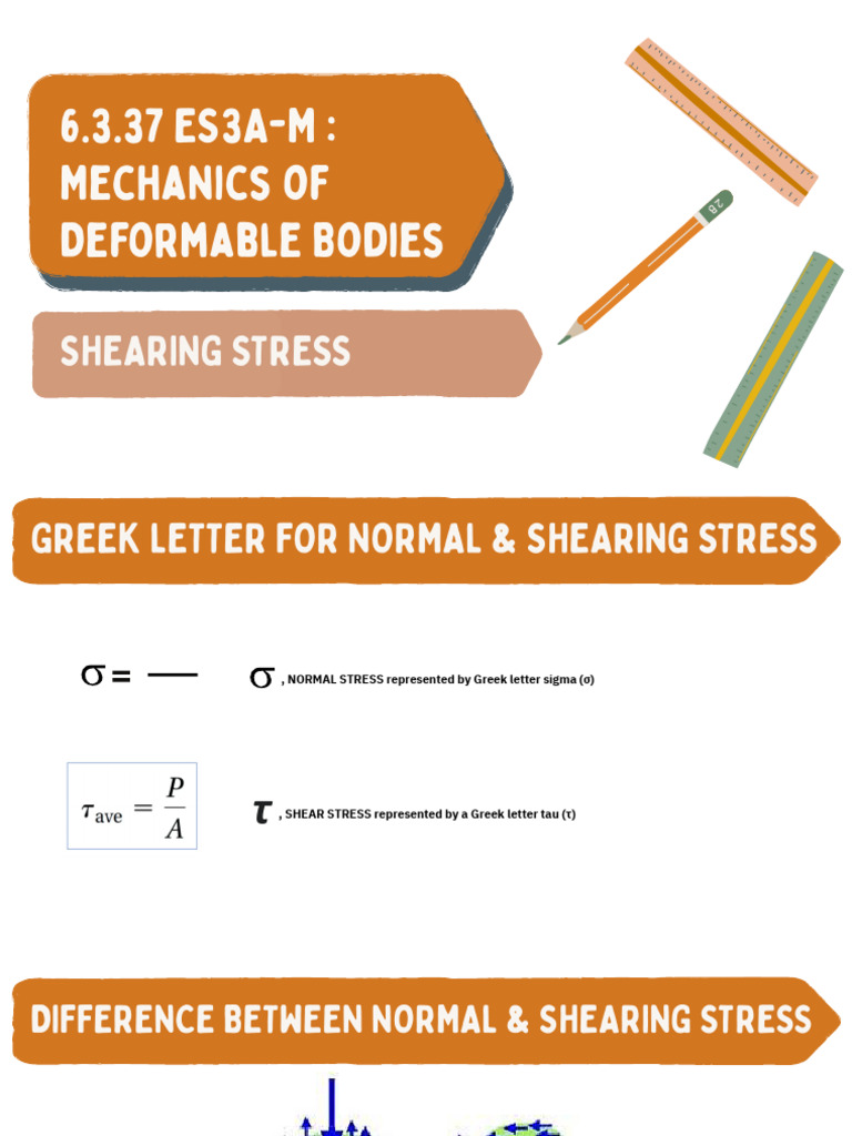 004 6.3.37 ES3A-M - Mechanics of Deformable Bodies | PDF | Stress ...