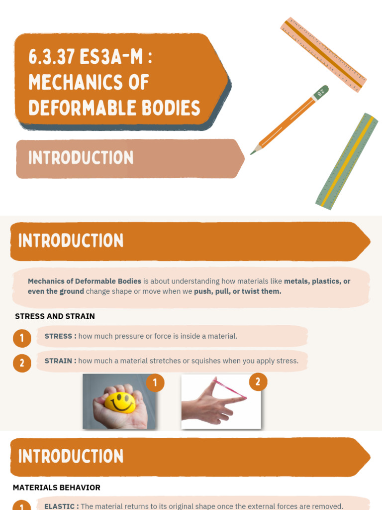 003 6.3.37 ES3A-M - Mechanics of Deformable Bodies | PDF | Deformation ...