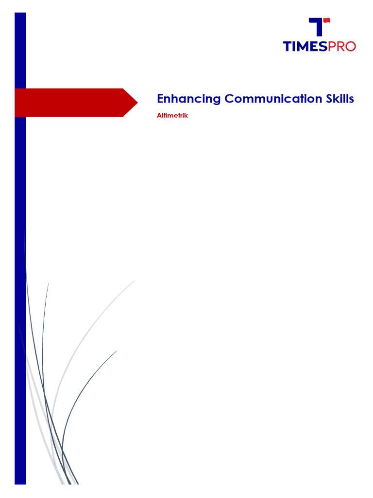 Enhance Communication Skills Online | PDF | Communication | Public Speaking