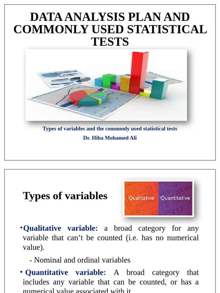 Statistical Tests and Data Analysis Guide | PDF | P Value | Student's T ...