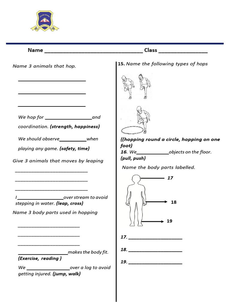 Grade Two Mid Term 1 Movement Assessment | PDF