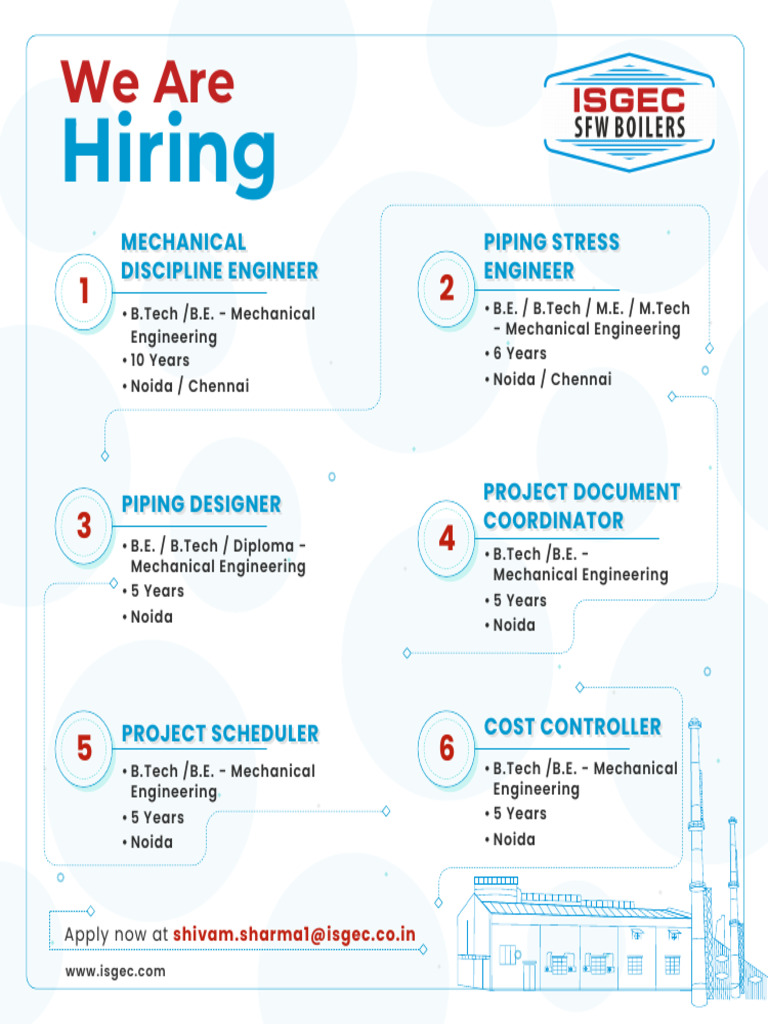 Mechanical Engineering Job Openings | PDF | Mechanical Engineering ...
