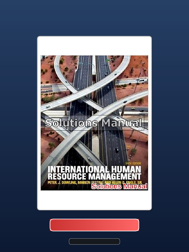 International Human Resource Management 6th Edition Dowling Digital ...