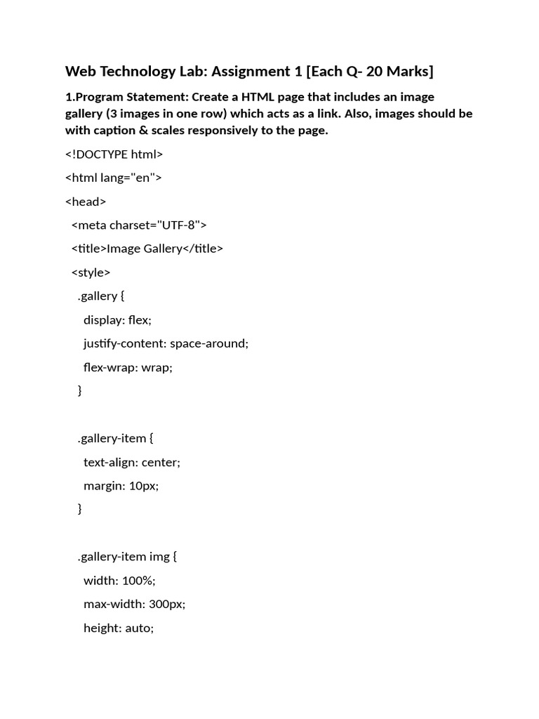 Web Technology Lab Assignment 1 | PDF | World Wide Web | Internet & Web
