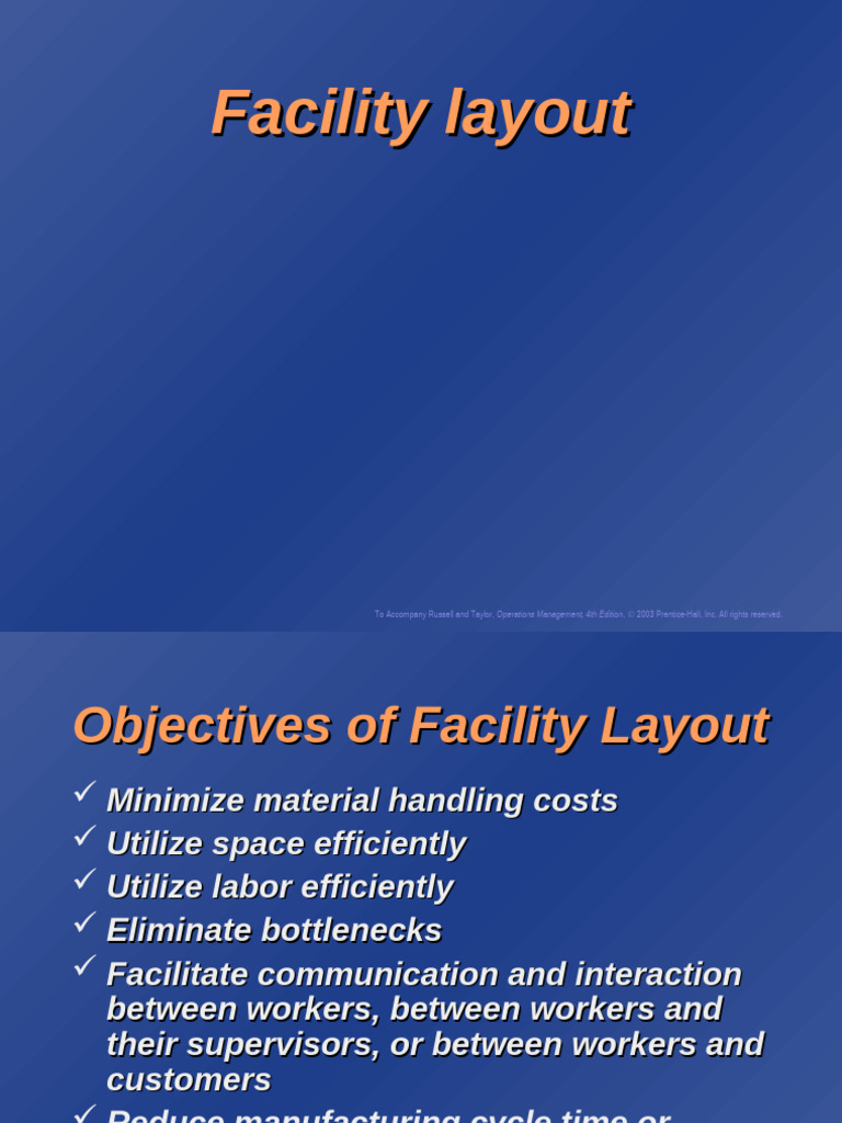 Facility Layout Objectives and Types | PDF | Operations Management ...