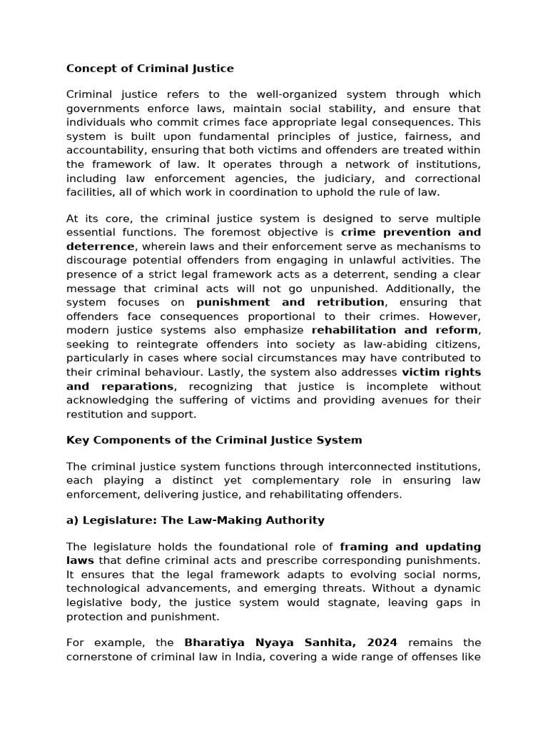 Understanding Criminal Justice System | PDF | Crimes | Crime & Violence