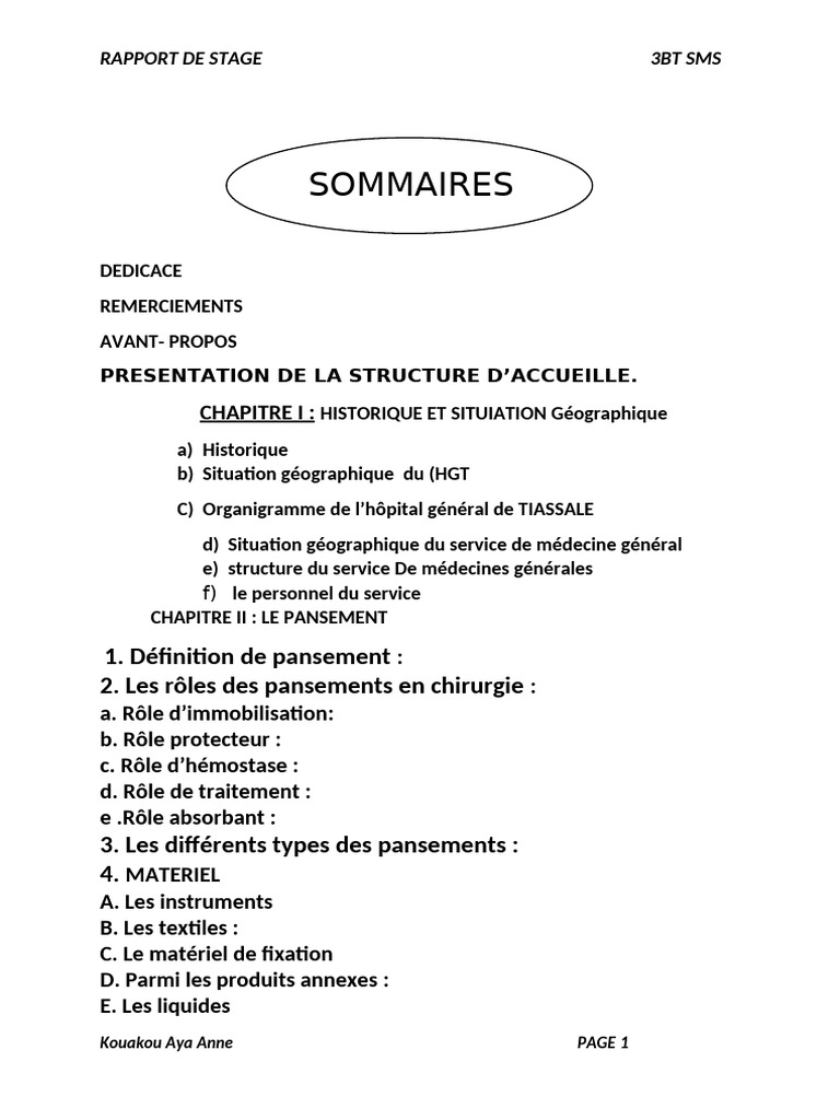 Rapport de Stage en Médecine Générale | PDF