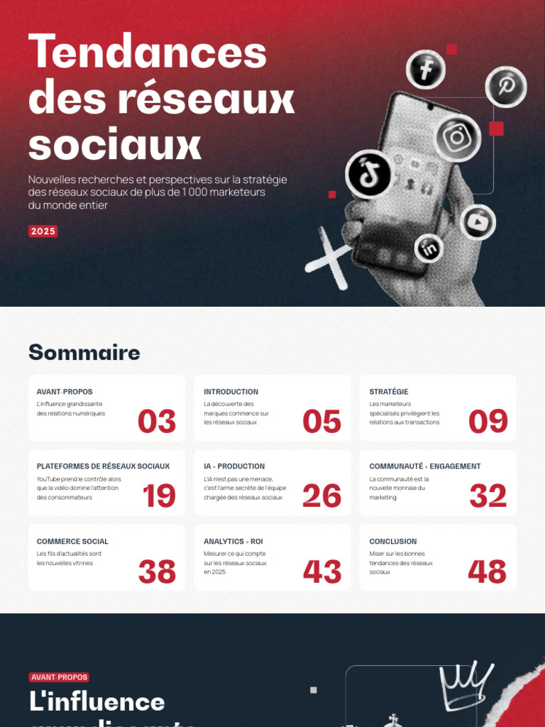 Meilleures pratiques réseaux sociaux 2025 | PDF | Réseautage social ...