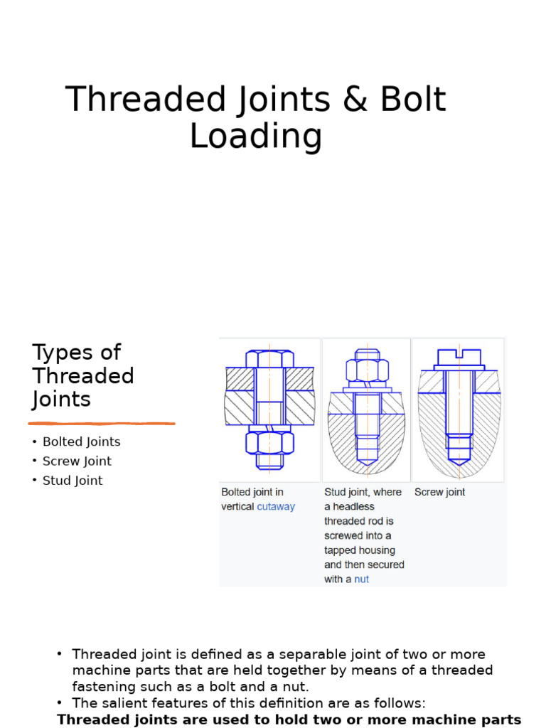Bolt Loading Lecdt | PDF | Screw | Mechanical Engineering